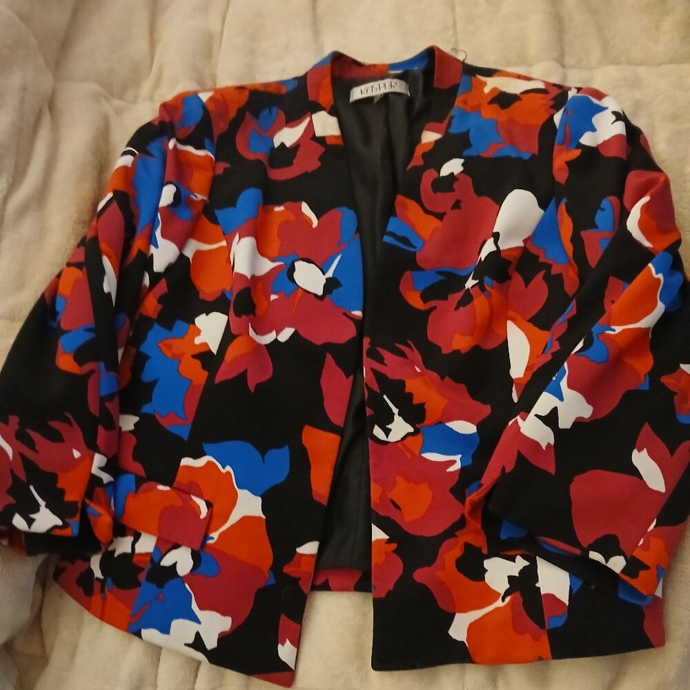 Kasper Women's Vibrant Floral Print Blazer